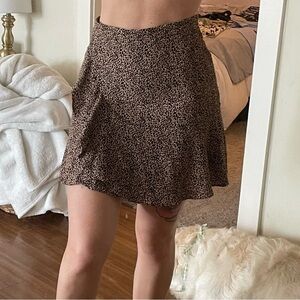 Francesca's Collections Leopard Print Mini Skirt
